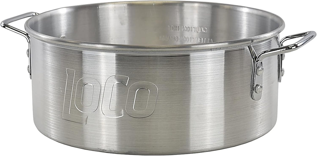 30 Quart Aluminum Pot with Steaming Basket and Lid I295153