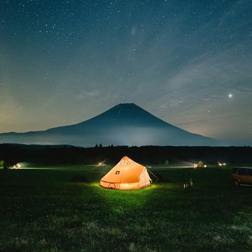 5M Star Gazer Bell Tent 4 Season Waterproof Cotton Canvas Glamping Yurt with Stove Jack Hole and Roof Windows for 6-8 Persons T8921