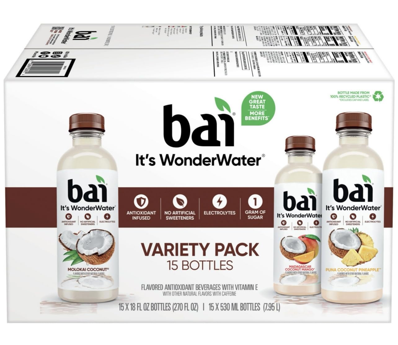 Coconut Drink Variety Pack, 15 Pack (18 oz.) L76928