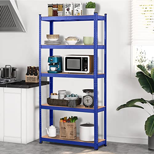 5-Tier Adjustable Metal Shelving Unit for Garage, Pantry, and Warehouse M7734