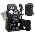 USA Gear DSLR Camera Backpack Case - 15.6 inch Laptop Compartment, Padded Custom Dividers, Tripod Holder, Rain Cover, Long-Lasting Durability and Storage Pockets - Compatible with Many DSLRs (Green)