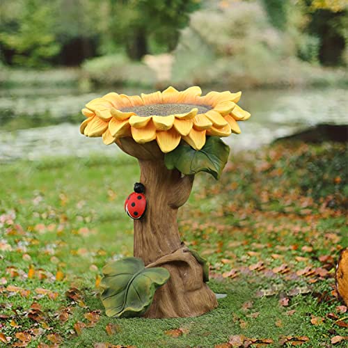 Vintage Spiral Ceramic Birdbath, 20-in Tall Z966555