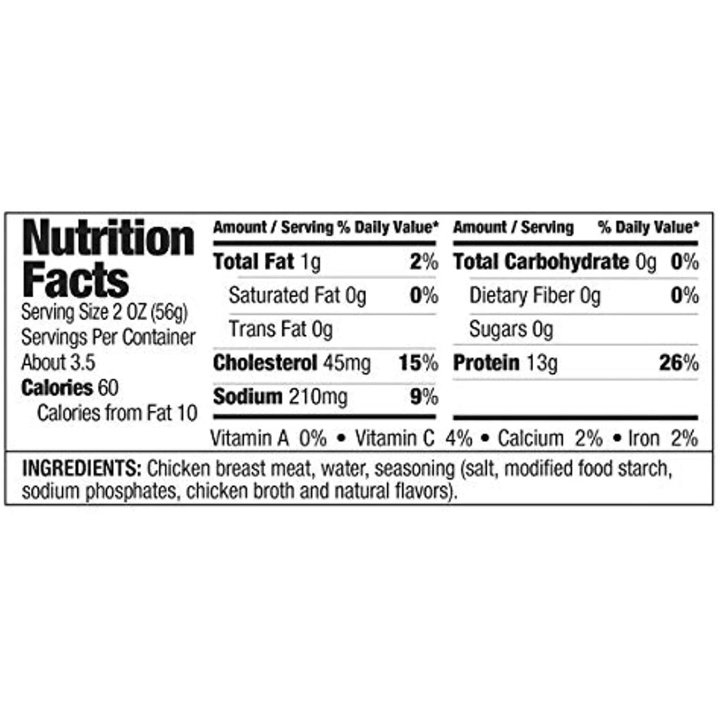 Chicken Breast, 12.5 oz, 12 Count I89626