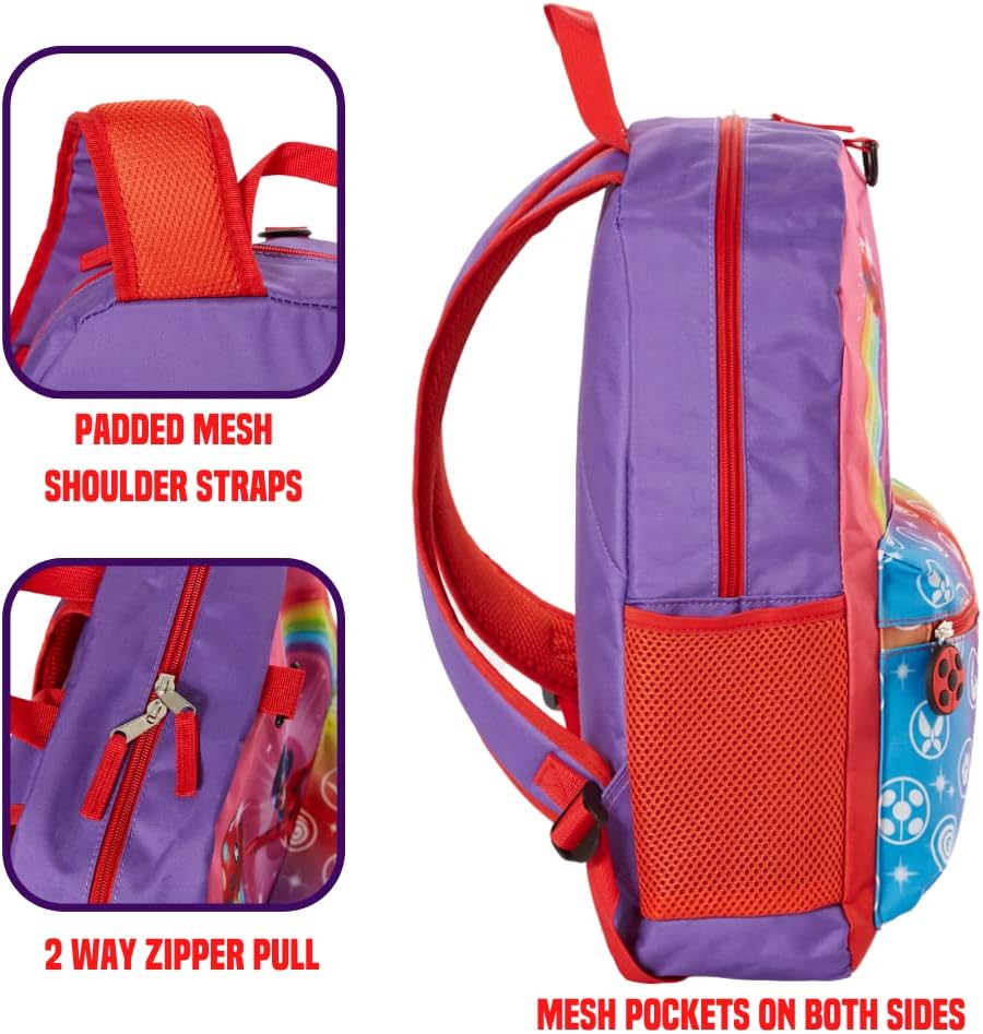 16 inch Girls Backpack Set with Lunch Bag, 5 Piece Z6513