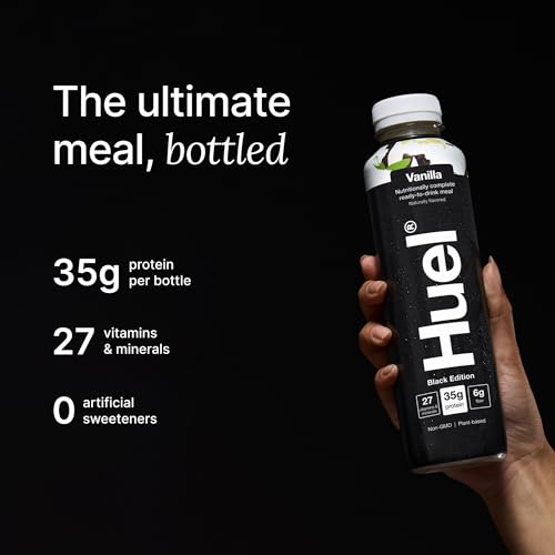Chocolate Meal Replacement Drink, High Protein, Plant Based, 16.9 Fl Oz (12 Pack) T510