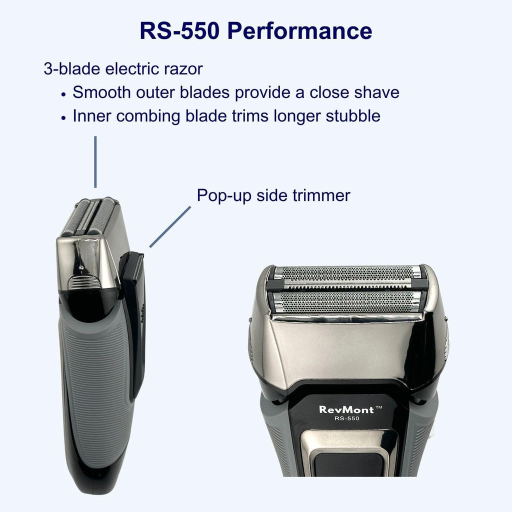 Rechargeable Electric Razor for Men, IPX7 Waterproof, Wet or Dry Shaving P291695