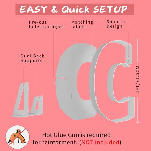 Marquee Light Up Letter C for Party Decor V1014