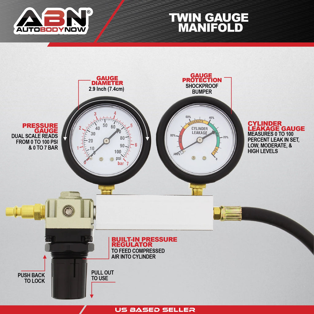 Cylinder Leak Detector & Engine Compression Tester Kit G5546