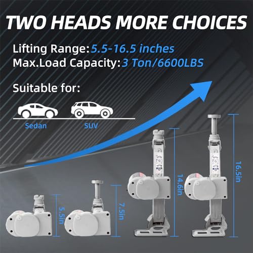 Electric Car Jack 3T Scissor Floor Jack Set 12V Automatic Vehicle Lift Kit for Tire Change L9182