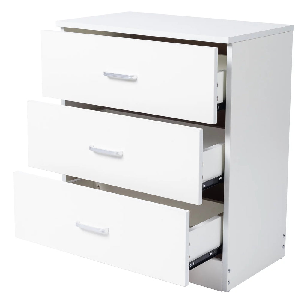 Modern Dresser Cabinet, 3-Drawer Wooden Storage for Bedroom A762