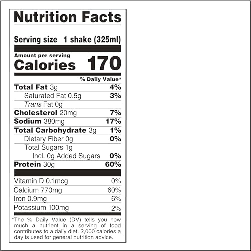 Protein Shake Salted Caramel, 30g Protein, Keto Friendly, 11 fl oz, 12 Count W666022