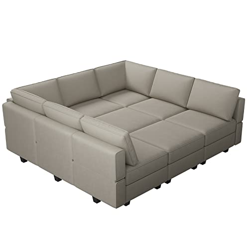 Modular Velvet Sectional Sofa with Chaise Lounge and Storage X4138