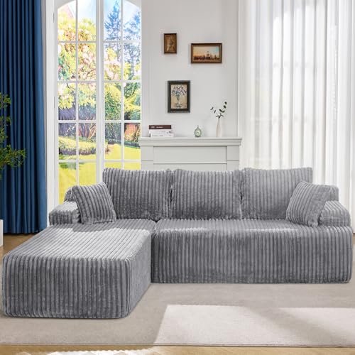 Modular L-Shape Sectional Sofa with Oversized Chaise A47792