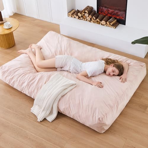 Giant Bean Bag Chair Convertible Bed with Microfiber Cover X2136