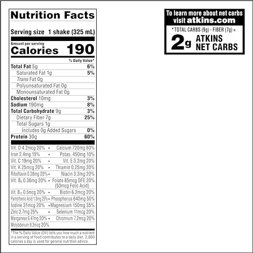 Creamy Milk Chocolate Protein Shake, 30g Protein, 12 Count Z665486