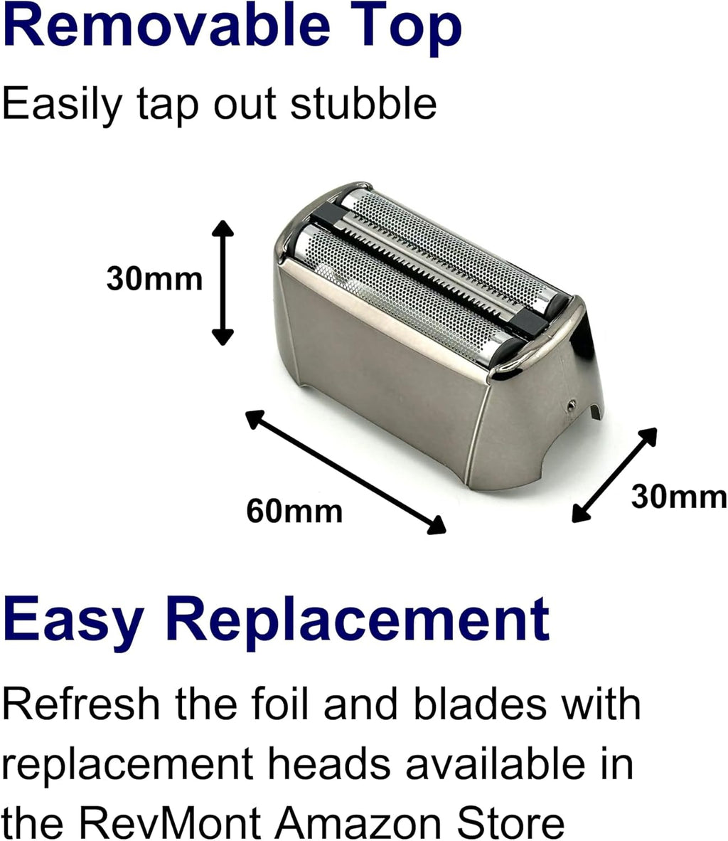 Rechargeable Electric Razor for Men, IPX7 Waterproof, Wet or Dry Shaving P291695