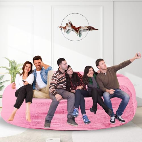 Bean Bag Chair for Adults 3FT, Soft Removable Cover, Light Gray X3039