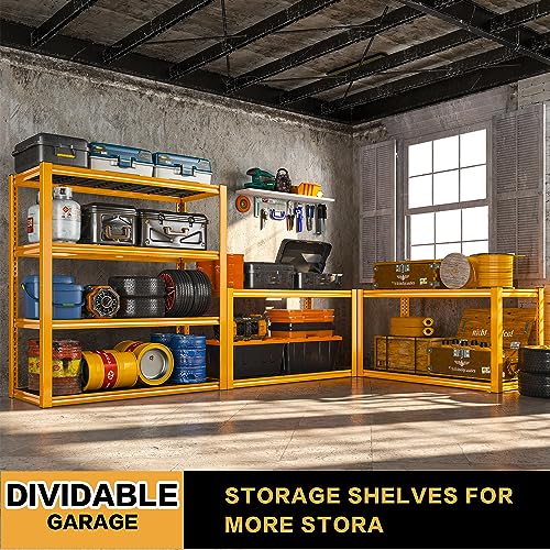 40" W Garage Shelving 2240 LBS Storage Shelves Adjustable Metal Heavy Duty 4 Tier R5651