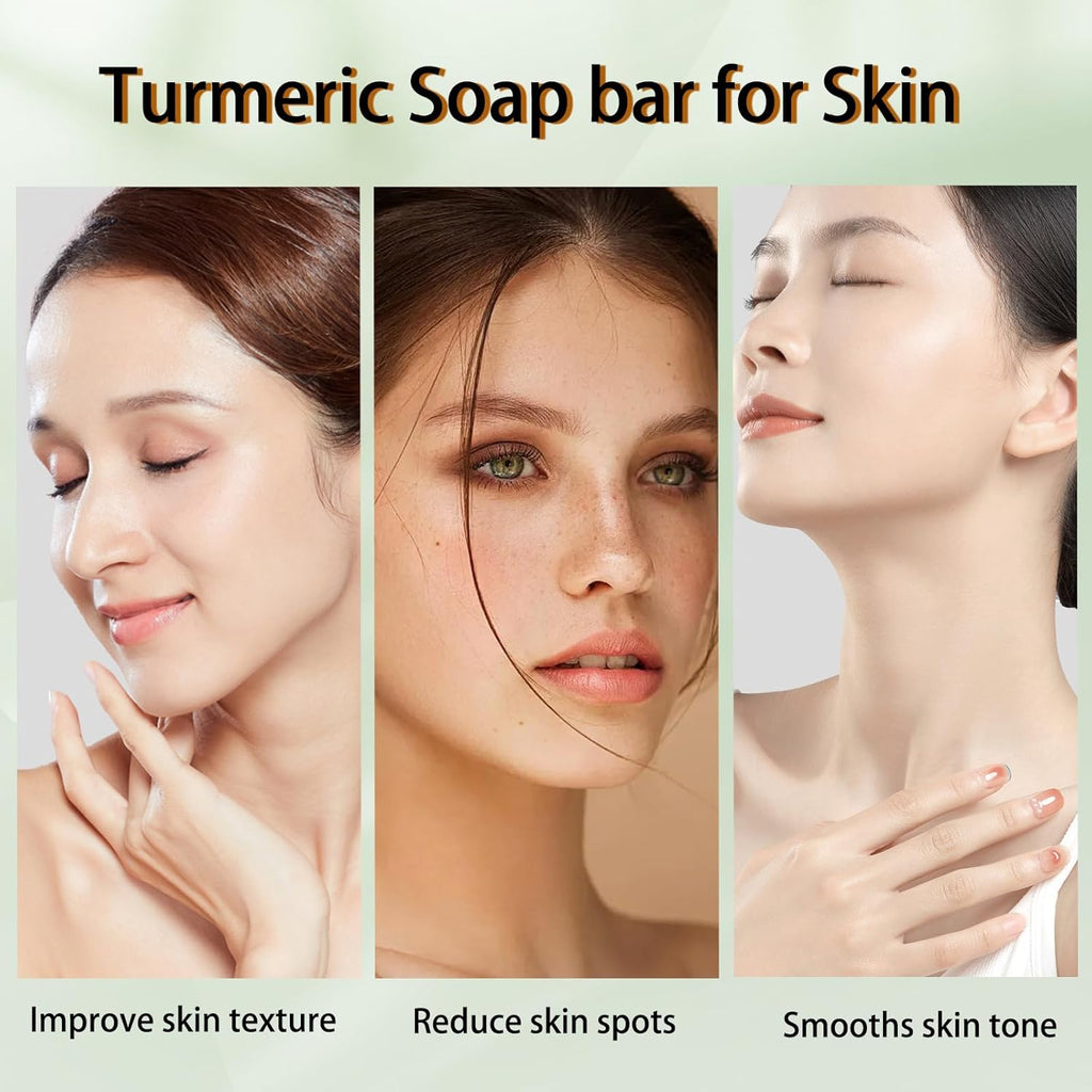 Turmeric Soap Bar for Face and Body with Vitamin C and E Q17342