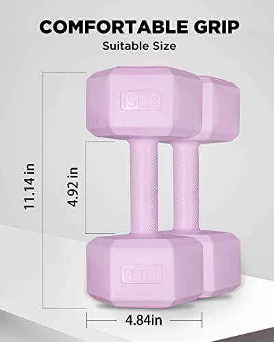 Dumbbell Set of 2 with Easy Grip for Home Gym Strength Training P62283