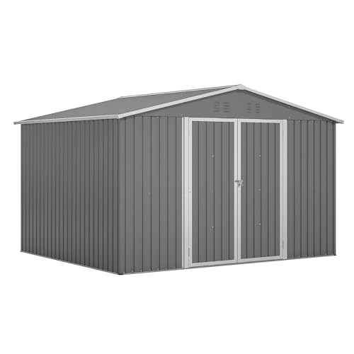 Outdoor Storage Shed, Heavy-Duty All-Weather Tool Shed with Lockable Doors C3585