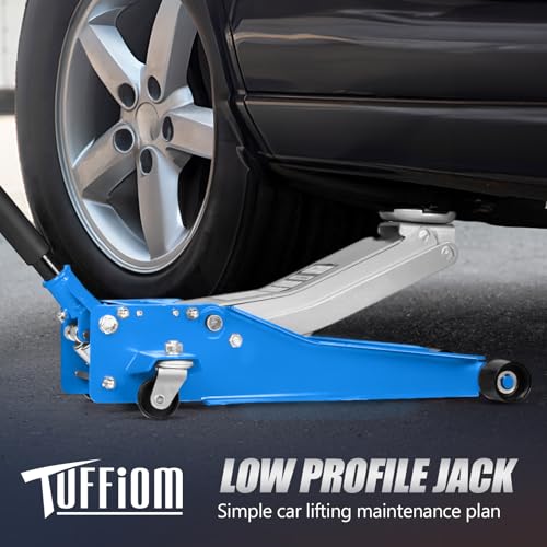 Low Profile Floor Jack with Dual Pistons for Cars & SUVs R835042