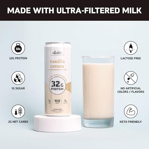 High Protein Vanilla Cream Nutrition Shake, 11 fl oz, 12 Cans Q4416