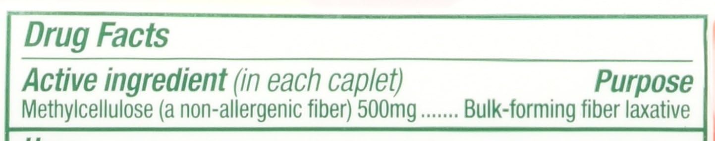 Fiber Therapy Caplets for Occasional Constipation Relief, 100 Count (Pack of 2) W50177