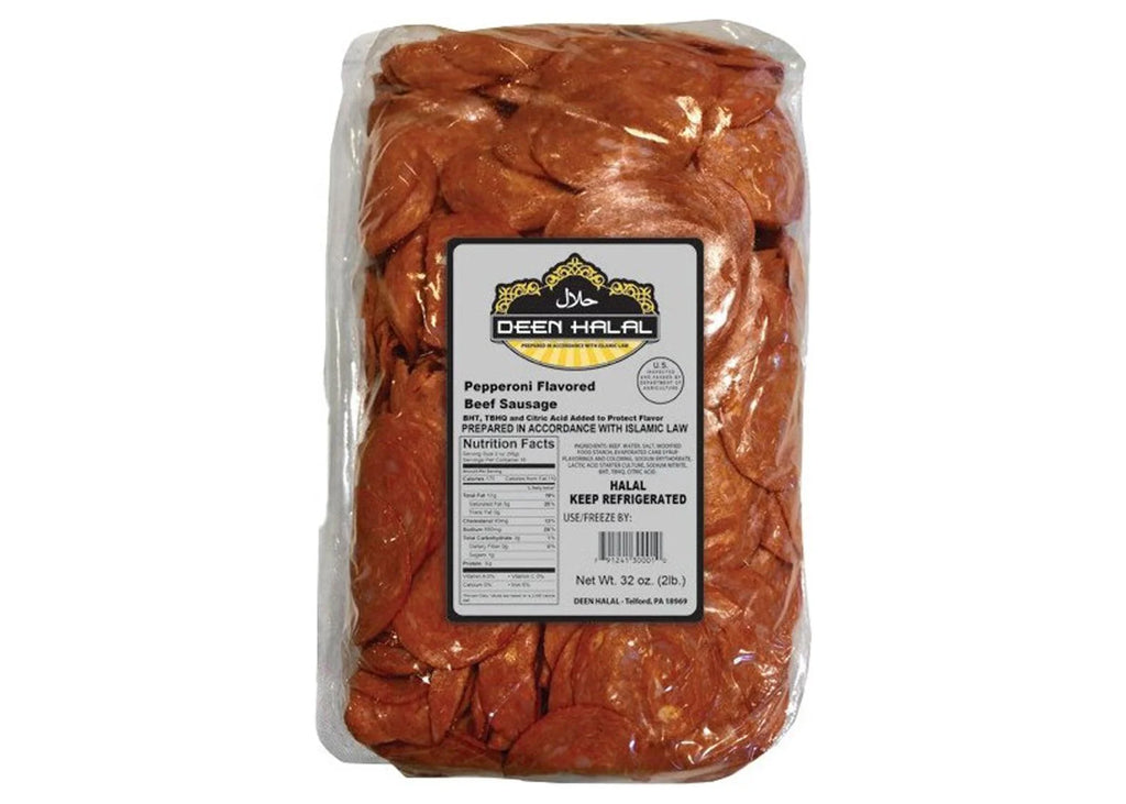 Halal Sliced Pepperoni Flavored Beef Sausage 2lbs K20244