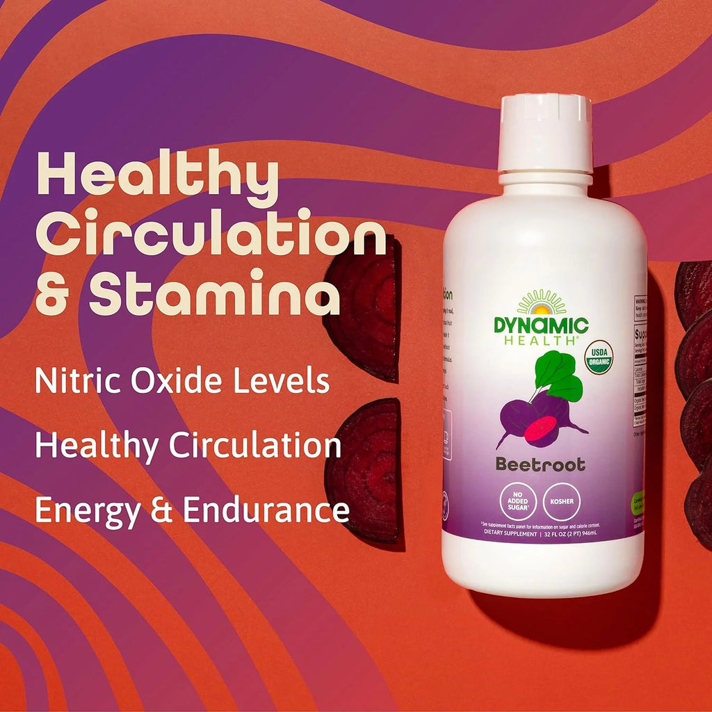 Organic Beetroot Juice Concentrate Dietary Supplement, No Added Sugar, 32 oz M274