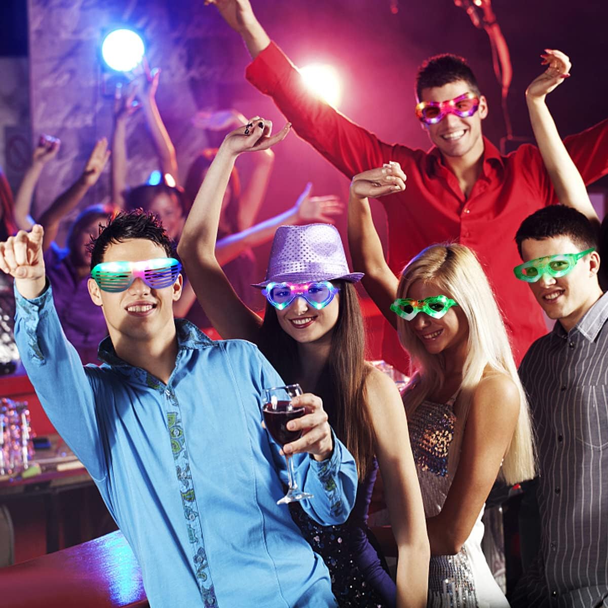 LED Glow Glasses Party Favors for Kids Adults R4464