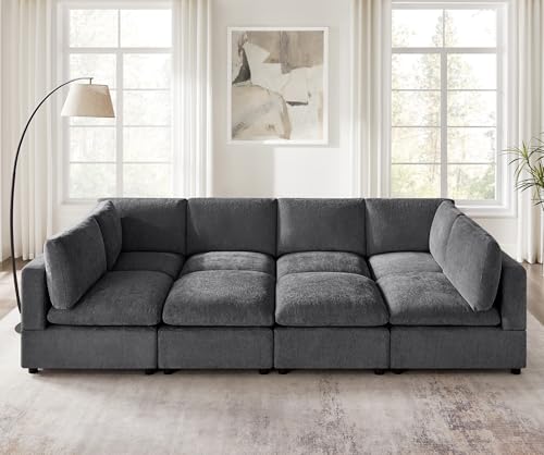 Modular Sectional Sofa with Ottoman for Small Apartments G42700