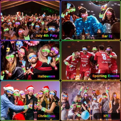 84PCS LED Glowing Party Glasses for Kids Adults K691