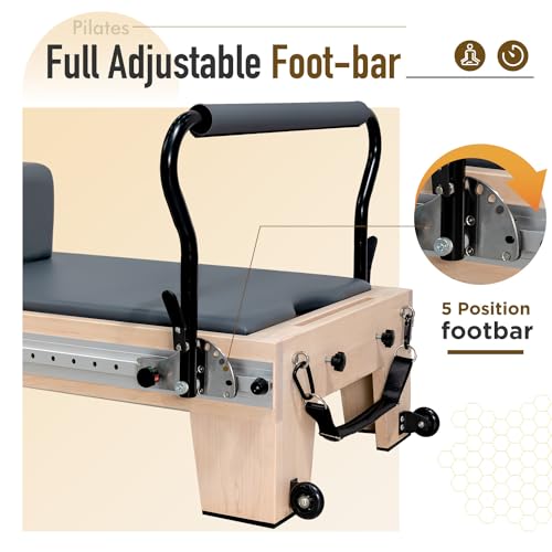 Pilates Reformer Machine with Box and Jump Board for Home Workouts G880