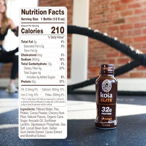 Plant Based Protein Shake, Chocolate, 32g Protein, 12 Fl Oz (Pack of 12) X659400
