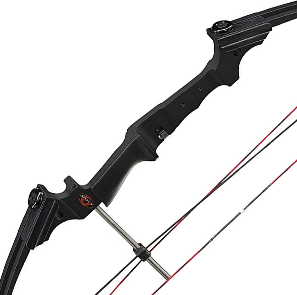 Compound Bow with Adjustable Draw Length and Weight, Left-Handed, Black E3315