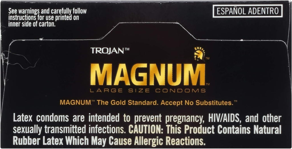 Magnum XL Lubricated Latex Condoms, 12 Count N90241