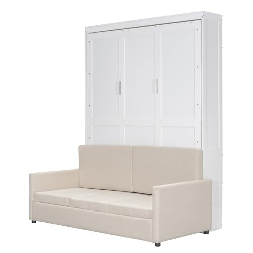 Queen Size Murphy Wall Bed with Cushion and Sofa R335677