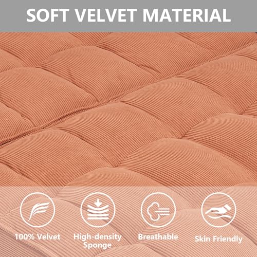 Convertible Sleeper Sofa Bed with Pull-Out Bed and Adjustable Backrest V521