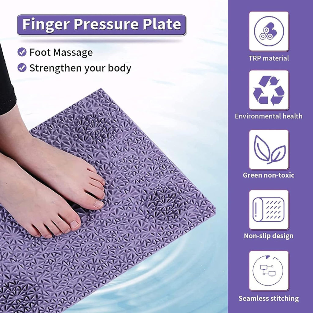 Acupressure Foot Massage Mat for Heel and Arch Pain Relief, Anti-Slip, 2 Pieces, Pink P4109