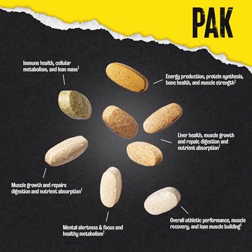All-in-One Daily Multivitamin Supplement Pack with Zinc, Vitamins C, B, D, and Amino Acids R87661
