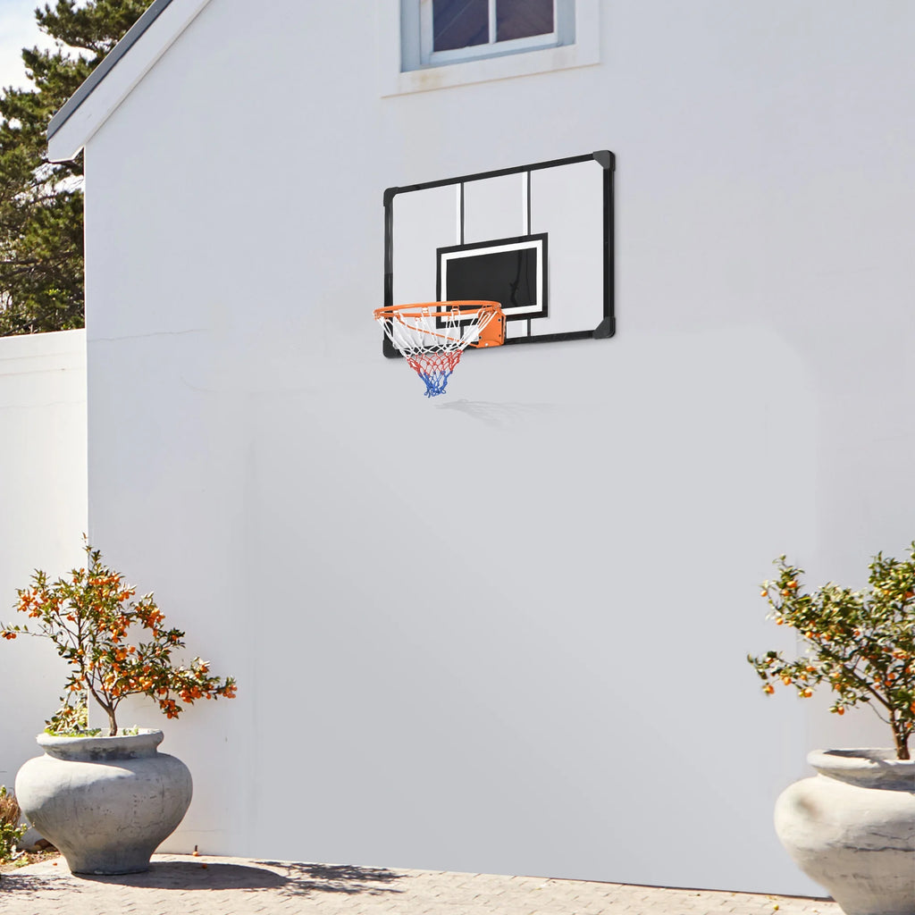 Wall Mounted Basketball Hoop with Shatter Proof Backboard W146
