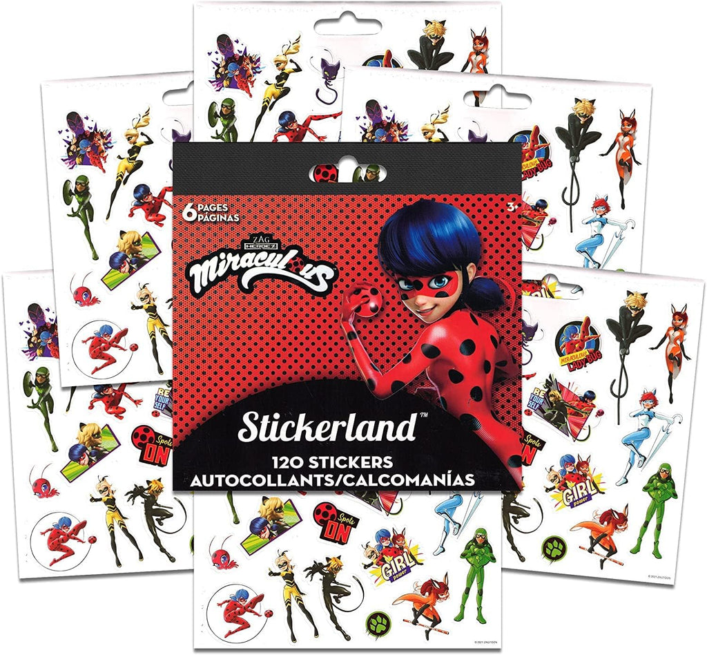 Miraculous Ladybug Backpack Set with 15" School Bag and Stickers U448