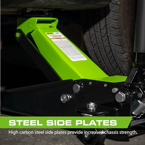 3-Ton Quick Rise Aluminum Floor Jack with Dual Pump Pistons P546655