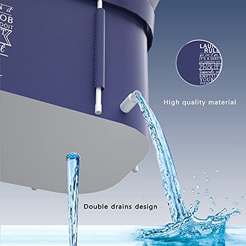 Foldable Bathtub for Adults, Large Soaking Tub for Spa, 47.3 x 21.7 x 19.7 inches E482