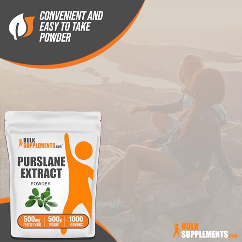 Purslane Extract Powder, Gluten Free, 500mg per Serving, 1kg E621