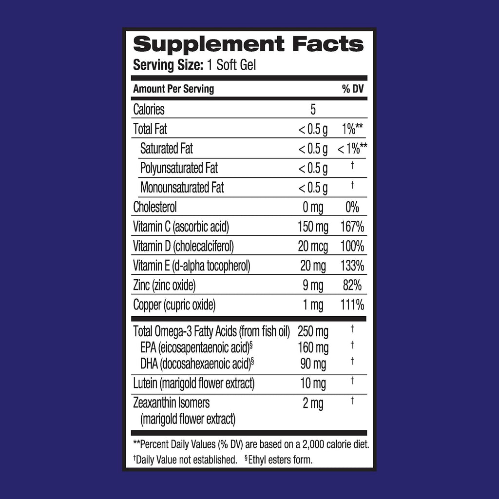 Eye Performance Formula Soft Gels, 30 Count C8647