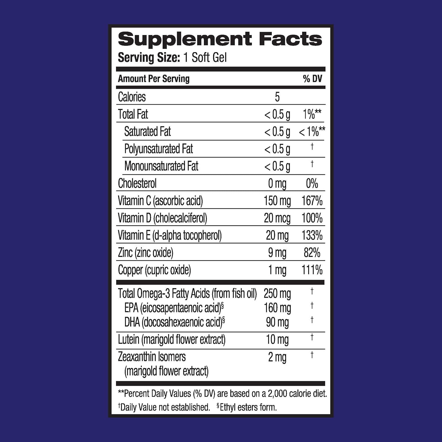 Eye Performance Formula Soft Gels, 30 Count C8647