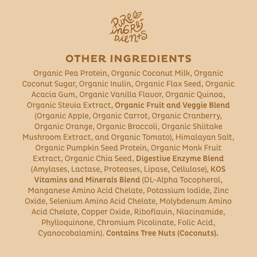 Vanilla Organic Vegan Protein Powder, Plant Based, Dairy Free X17478