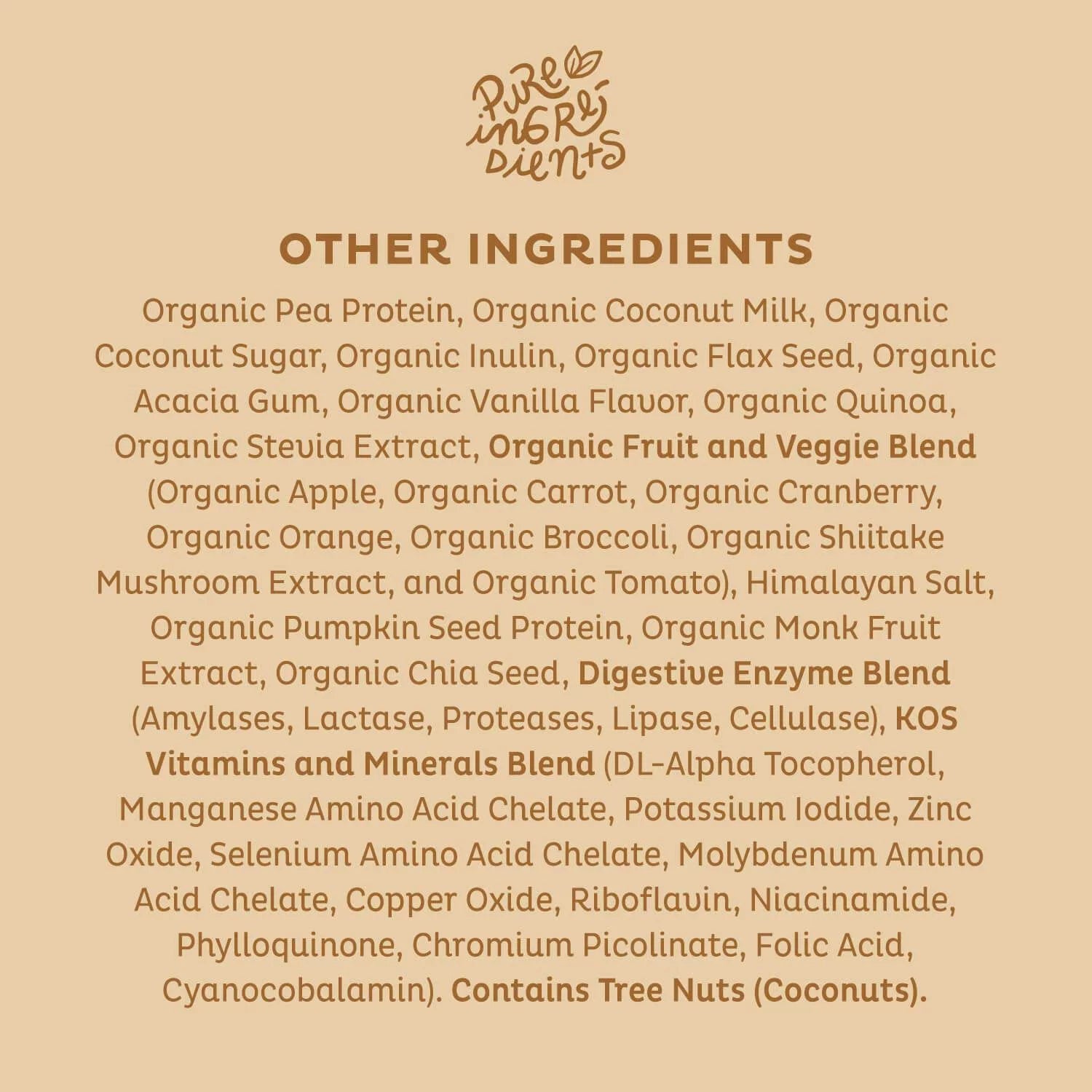 Vanilla Organic Vegan Protein Powder, Plant Based, Dairy Free X17478